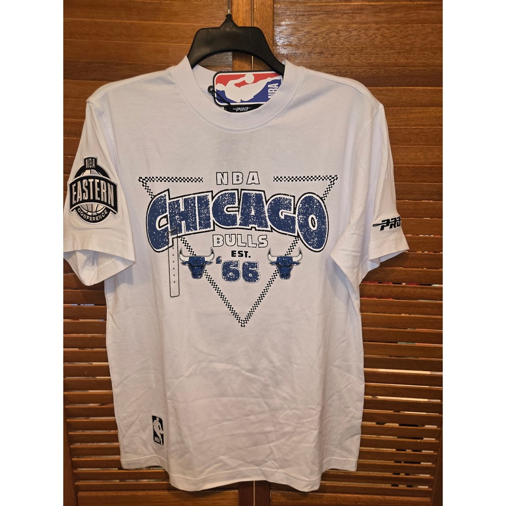 Pro Standard Chicago Bulls Mens Graphic Tee White Size Small